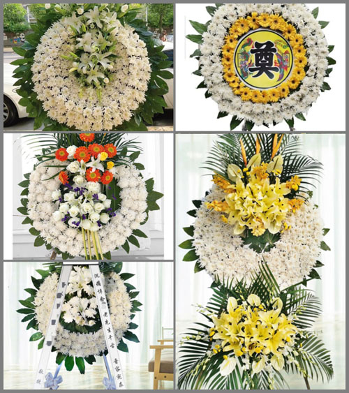 福建龙岩新罗区万安镇高池村花圈速递